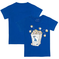 Los Angeles Dodgers Tiny Turnip Youth Popcorn T-Shirt Royal