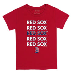 Boston Red Sox Tiny Turnip Youth Stacked T-Shirt Red