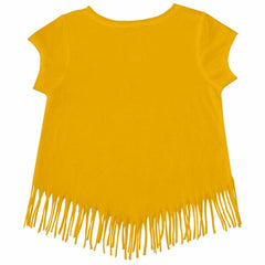 San Diego Padres Tiny Turnip Girls Youth Stitched Baseball Fringe T-Shirt Gold