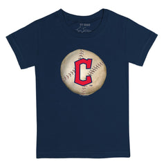 Cleveland Guardians Tiny Turnip Youth Stitched Baseball T-Shirt Navy