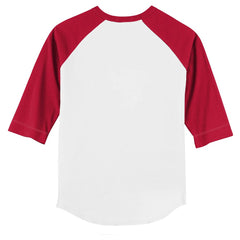 Cincinnati Reds Tiny Turnip Youth Stitched Baseball 3/4-Sleeve Raglan T-Shirt White/Red