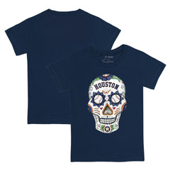 Houston Astros Tiny Turnip Youth Sugar Skull T-Shirt Navy