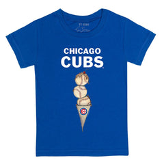 Chicago Cubs Tiny Turnip Youth Triple Scoop T-Shirt Royal