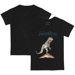 Miami Marlins Tiny Turnip Youth TT Rex T-Shirt Black