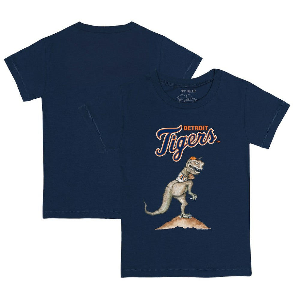 Detroit Tigers Tiny Turnip Youth TT Rex T-Shirt Navy