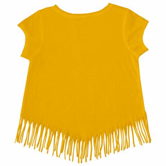 San Diego Padres Tiny Turnip Girls Youth Unicorn Fringe T-Shirt Gold