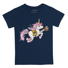 Milwaukee Brewers Tiny Turnip Youth Unicorn T-Shirt Navy