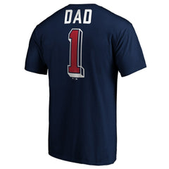 Atlanta Braves Number One Dad T-Shirt Navy