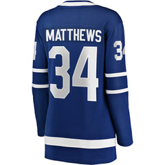 Auston Matthews Toronto Maple Leafs Fanatics Women's Home Breakaway Jersey Blue