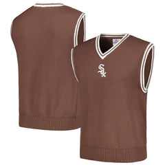 Chicago White Sox PLEASURES Knit V-Neck Pullover Sweater Vest Brown