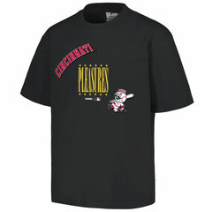 Cincinnati Reds PLEASURES Repurpose T-Shirt Black