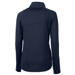 Cleveland Guardians Cutter & Buck Women's Americana Logo Adapt Eco Knit Stretch Recycled Half-Zip Pullover Top Navy