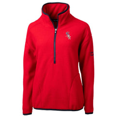 Chicago White Sox Cutter & Buck Women's Americana Logo Cascade Eco Sherpa Fleece Half-Zip Pullover Jacket Red