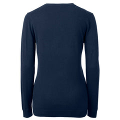Pittsburgh Pirates Cutter & Buck Women's Americana Logo Lakemont Tri-Blend V-Neck Pullover Sweater Navy