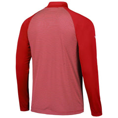 St. Louis Cardinals Levelwear Charter Striped Raglan Quarter-Zip Top Red