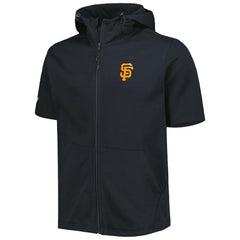 San Francisco Giants Levelwear Recruit Full-Zip Short Sleeve Hoodie Black