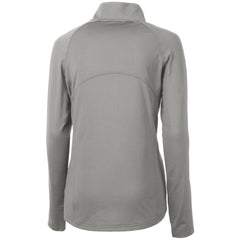 Minnesota Twins Cutter & Buck Women's Adapt Eco Knit Stretch Half-Zip Logo Pullover Top Gray
