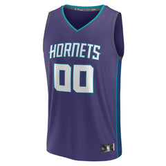 Charlotte Hornets Youth Fast Break Replica Custom Jersey - Statement Edition - Purple
