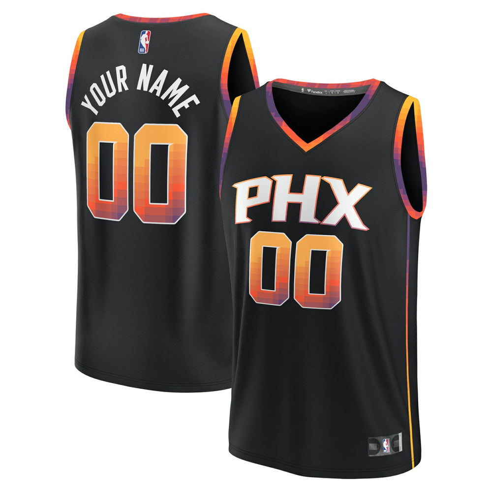 Phoenix Suns Youth Fast Break Replica Custom Jersey - Statement Edition - Black