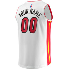 Miami Heat Fast Break Custom Replica Jersey - Association Edition - White
