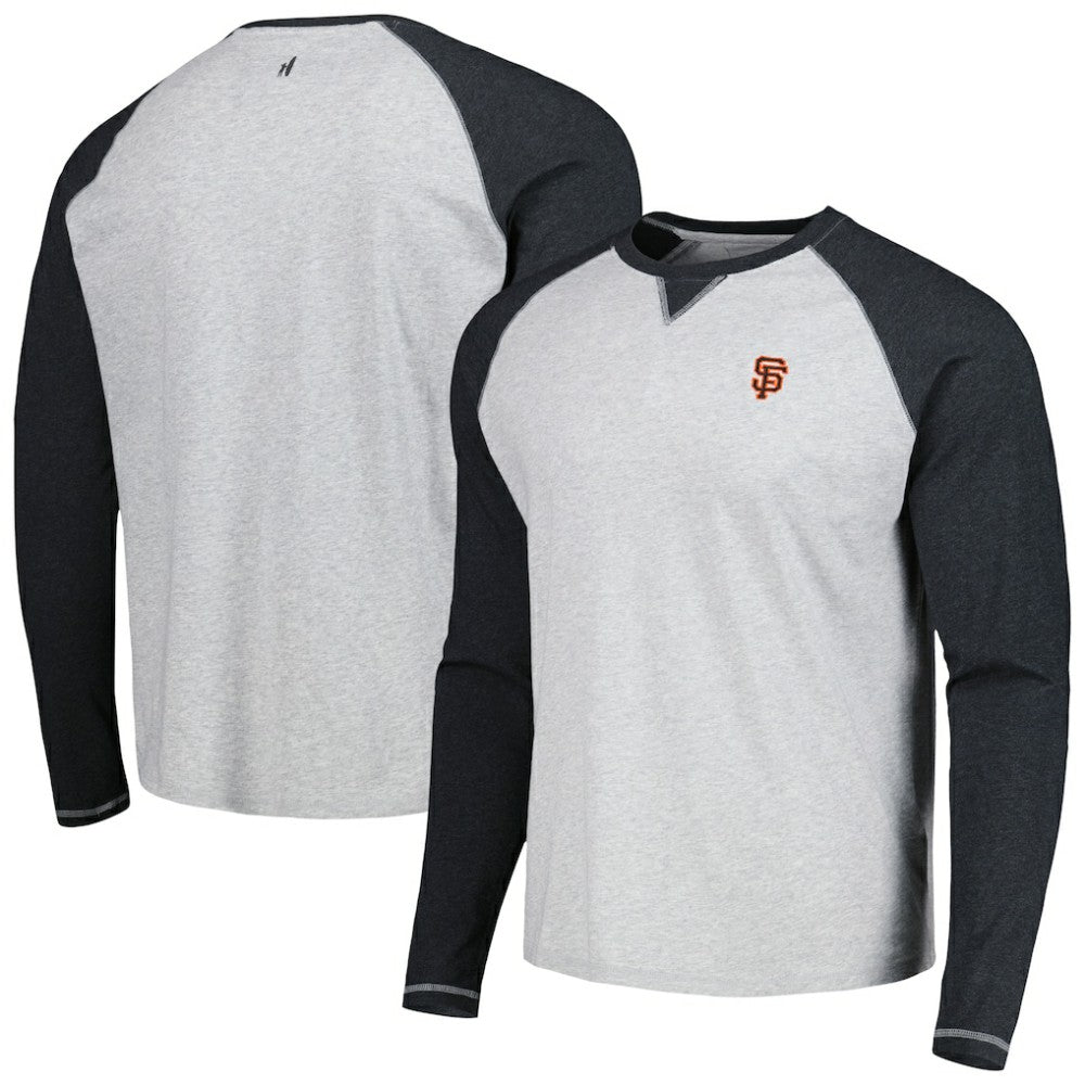 San Francisco Giants johnnie-O Alsen Raglan Long Sleeve T-Shirt Charcoal/Heather Gray