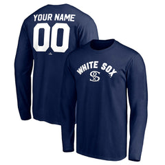 Chicago White Sox Personalized Cooperstown Collection Alternate Winning Streak Long Sleeve T-Shirt Navy