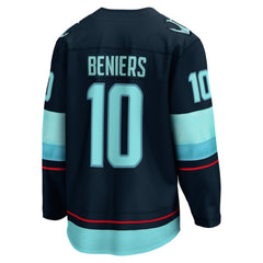 Matty Beniers Seattle Kraken Fanatics Premier Breakaway Player Jersey Deep Sea Blue