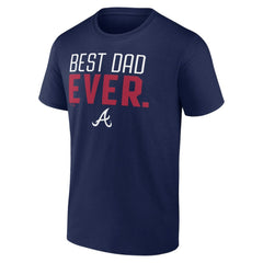 Atlanta Braves Best Dad Ever T-Shirt Navy