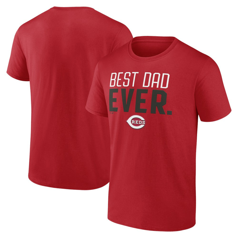 Cincinnati Reds Best Dad Ever T-Shirt Red