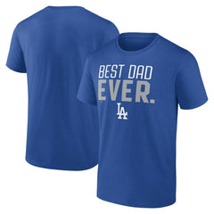Los Angeles Dodgers Best Dad Ever T-Shirt Royal