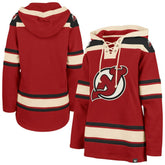 New Jersey Devils '47 Women's Superior Lacer Pullover Hoodie Red