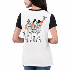 San Francisco Giants G-III 4Her by Carl Banks Women's Illustration Ringer T-Shirt White