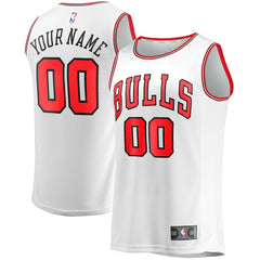 Chicago Bulls Youth Fast Break Replica Custom Jersey sale - Association Editi- White