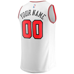 Chicago Bulls Youth Fast Break Replica Custom Jersey sale - Association Editi- White
