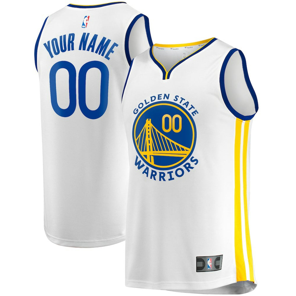 Golden State Warriors Youth Fast Break Replica Custom Jersey sale - Association Editi- White