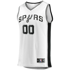 San Antonio Spurs Youth Fast Break Replica Custom Jersey - Association Edition - White