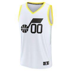 Utah Jazz Youth Fast Break Replica Custom Jersey - Association Edition - White