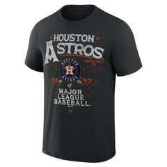 Houston Astros Darius Rucker Collection Beach Splatter T-Shirt Black
