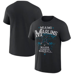Miami Marlins Darius Rucker Collection Beach Splatter T-Shirt Black