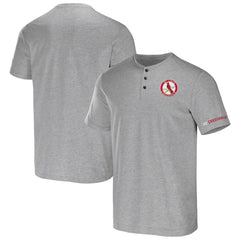 St. Louis Cardinals Darius Rucker Collection Henley T-Shirt Heather Gray