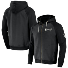 Chicago White Sox Darius Rucker Collection Raglan Full-Zip Hoodie Black