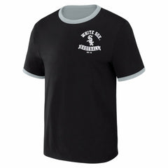 Chicago White Sox Darius Rucker Collection Two-Way Ringer Reversible T-Shirt Black/Gray