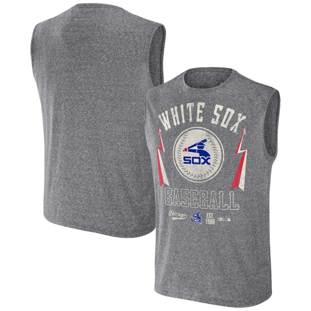 Chicago White Sox Darius Rucker Collection Relaxed-Fit Muscle Tank Top Charcoal