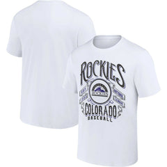 Colorado Rockies Darius Rucker Collection Distressed Rock T-Shirt White