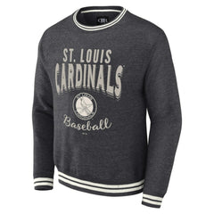 St. Louis Cardinals Darius Rucker Collection Vintage Pullover Sweatshirt Heather Charcoal