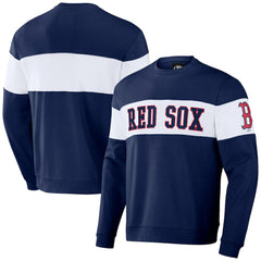 Boston Red Sox Darius Rucker Collection Stripe Pullover Sweatshirt Navy