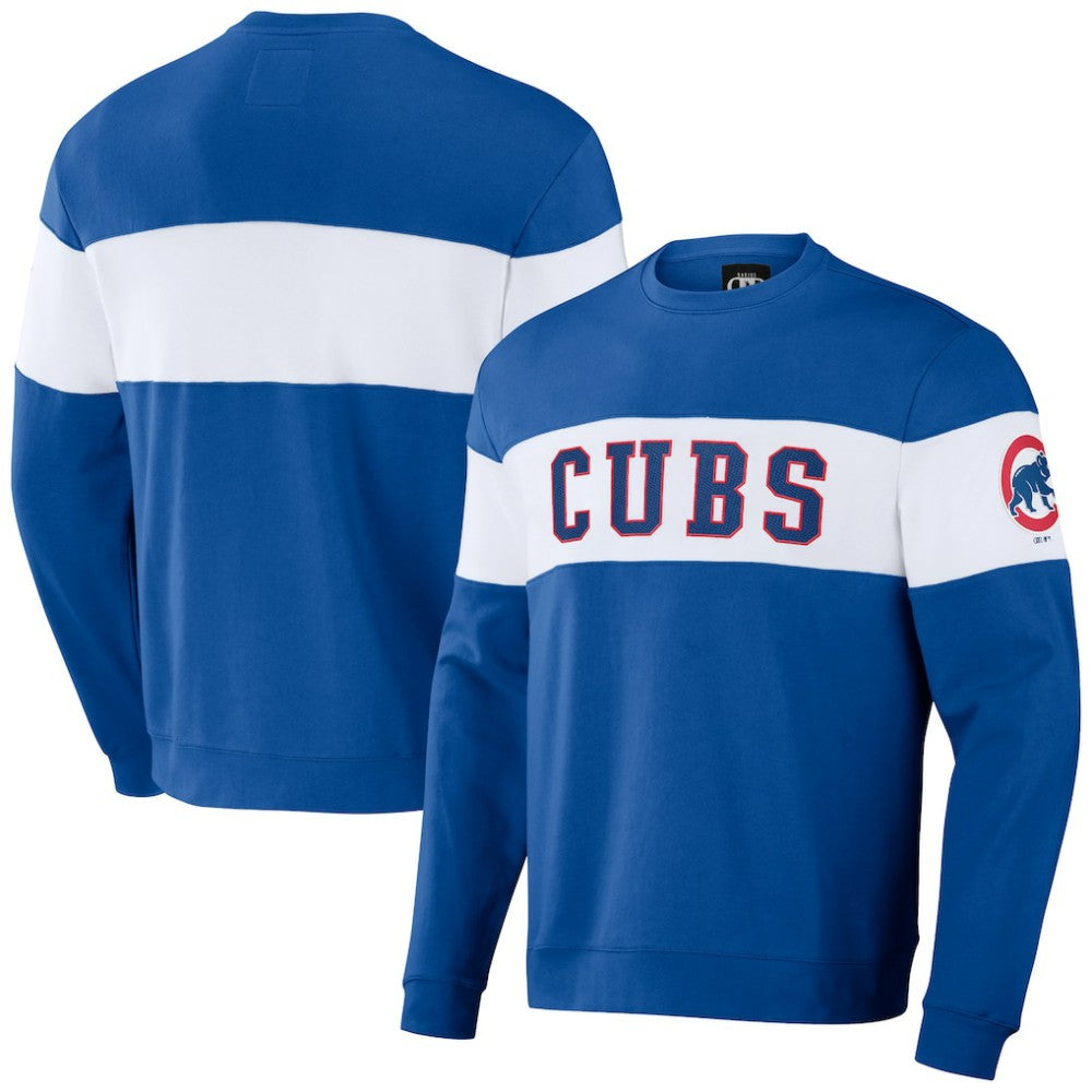 Chicago Cubs Darius Rucker Collection Stripe Pullover Sweatshirt Royal