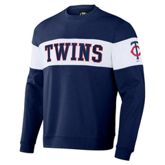 Minnesota Twins Darius Rucker Collection Stripe Pullover Sweatshirt Navy