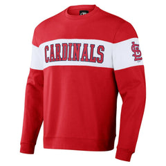 St. Louis Cardinals Darius Rucker Collection Stripe Pullover Sweatshirt Red