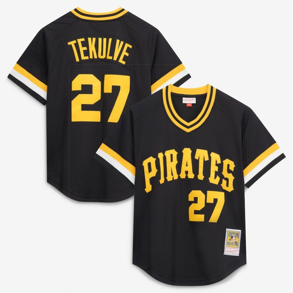 Kent Tekulve Pittsburgh Pirates Authentic Batting Practice Jersey - Black